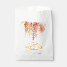 Sacolinha Obrigado vermelho laranja de casado você favorece