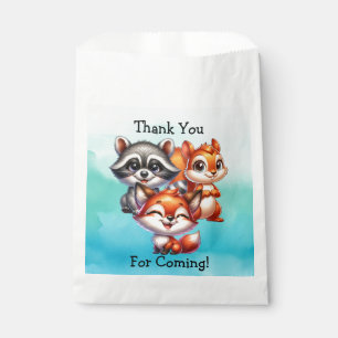 Sacolinha Obrigado! Woodland Creatures Chá de fraldas