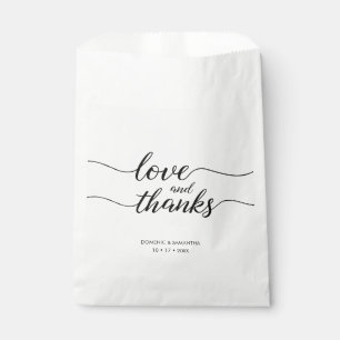 Sacolinha obrigados e amor Manuscrito bolsas de tratamento p