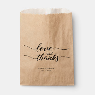 Sacolinha Obrigados e amor personalizados Manuscrito de casa