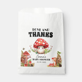 Sacolinha Obrigados Fungi Mushroom Moth Chá de fraldas