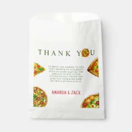 Sacolinha Oh Baby Pizza Tomates Olivia Chá de fraldas Verde