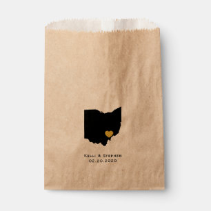 Sacolinha Ohio Wedding Favor Treat Sacks, Sacos-Presente
