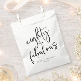 Sacolinha Oitenta e fabulosa Festa de aniversário mínima