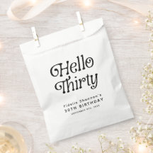 Olá, 30 Retro aniversário de 30 anos