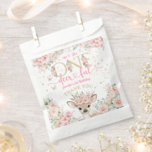 One-Deer-Ful 1st Birthday Girl Pink Fawn