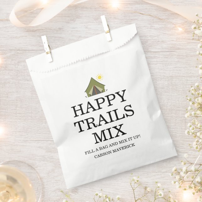 Sacolinha One Happy Camper Boys Birthday  (Cortado)