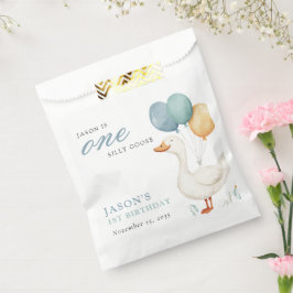 Sacolinha One Silly Goose Boy 1st Birthday Party