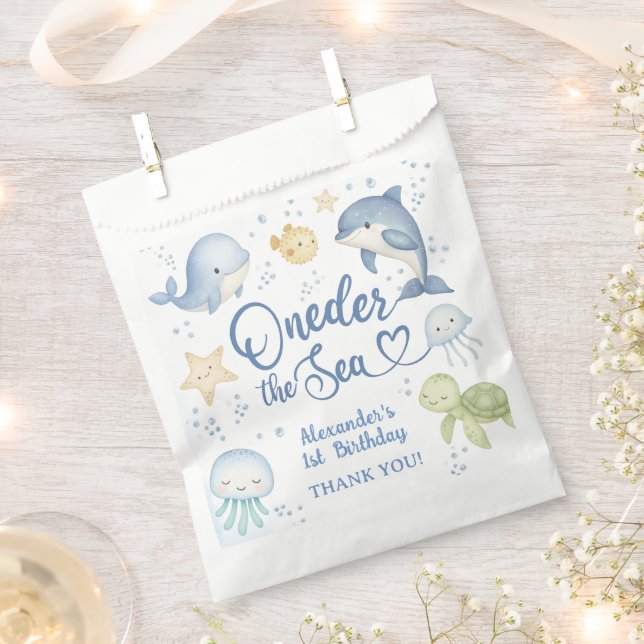 Sacolinha ONEder The Sea 1st Birthday Boy Cute Ocean  (Cortado)