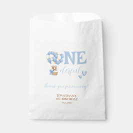 Sacolinha Onederful Bear Hot Air Balloon 1st Birthday Thanks