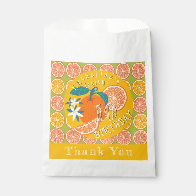 Sacolinha Orange Fruthday Green (Frente)