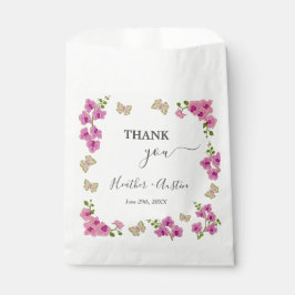 Sacolinha Orquídeas Roxas Delicadas Boêmias Presente Elegant