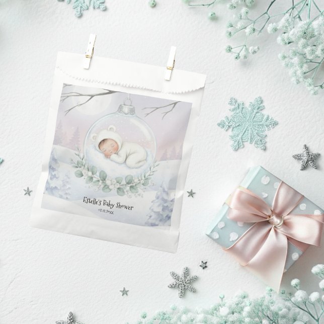 Sacolinha Our Little Snowbaby is on the way Winter Keepsake (Criador carregado)