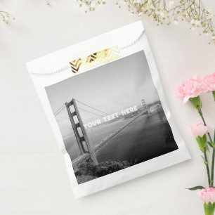 Sacolinha Ouro San Francisco Gate Black White Vintage