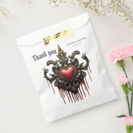 Sacolinha Ouros, rosas vermelhas e um coração