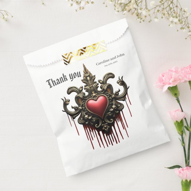 Sacolinha Ouros, rosas vermelhas e um coração (Selado)