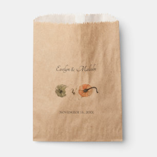 Sacolinha outono Russo Branco, Casamento Pumpkins Laranja
