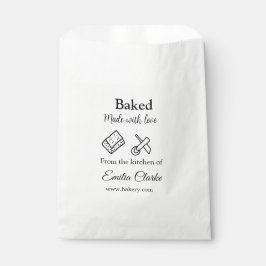 Sacolinha Padaria assada com amor adicionar textura de nome