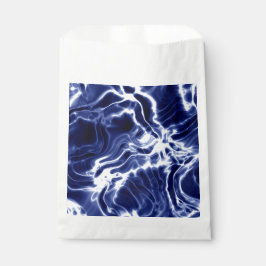 Sacolinha Padrão azul espiralado