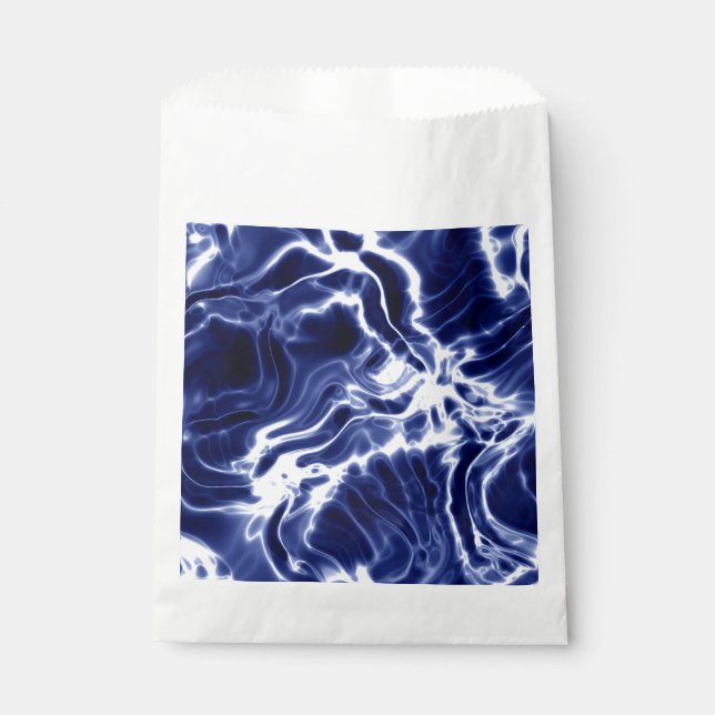Sacolinha Padrão azul espiralado (Frente)