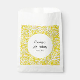 Sacolinha Padrão de Aquarela das fatias de limão