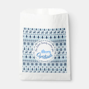 Sacolinha Padrão de cervejeiros azuis de NATAL - Saco de fa
