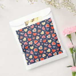 Sacolinha Padrão de Coração de dias de os namorados