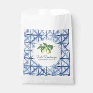 Sacolinha Padrão de Luncheon de Bridal Watercolor Lemon w S