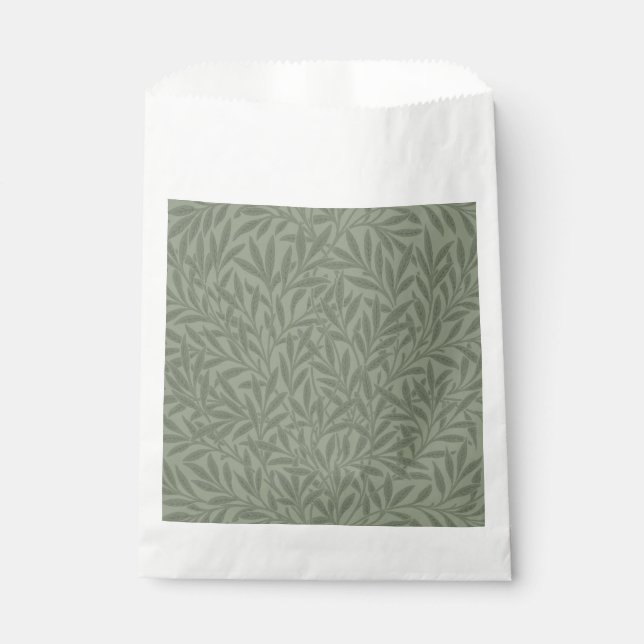Sacolinha Padrão de Salgueiro William Morris Antigo Verde Sa (Frente)