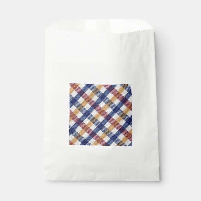 Sacolinha Padrão de Tartan multicolorido (Frente)