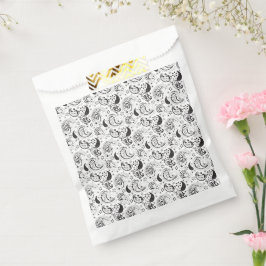 Sacolinha Padrão Paisley Preto e Branco – Arte Textil Elegan
