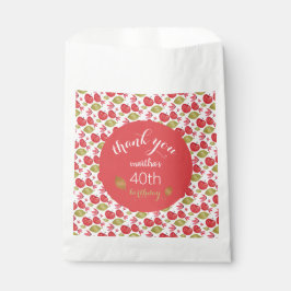 Sacolinha Padrões de Maçã pintados à mão