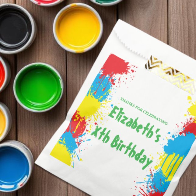 Sacolinha Painting Party Kids Birthday (Criador carregado)