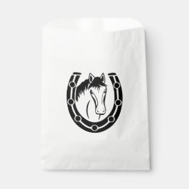 Sacolinha País Equestre de Casamento da Ferradura de Cavalo