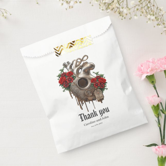 Sacolinha Paixão Steampunk, o Coração do Amor mecânico. (Selado)