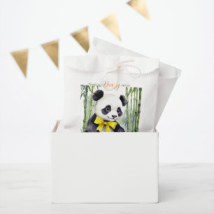 Sacolinha Panda Bear Obrigado Beary Muito Chá de fraldas Uni