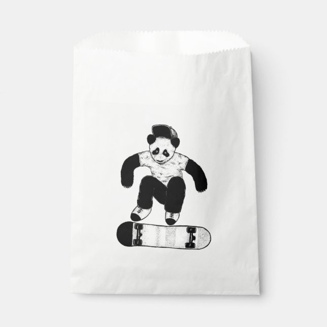 Sacolinha Panda de Skate (Frente)