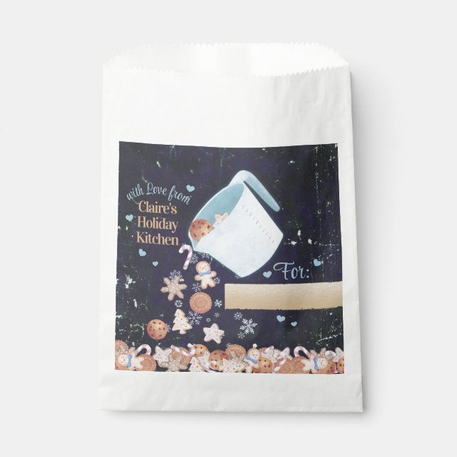 Sacolinha Panificação trata biscoitos de Natal de bolsas per (Frente)