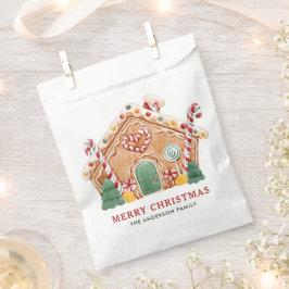 Sacolinha Pão-de-Pão Festivo Aquarela Natal