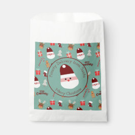 Sacolinha Papais noeis Bonitos Reindeer Candy Cane Gingerpão