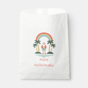 Sacolinha Papais noeis Havaianos/Arco-Íris/Palmas