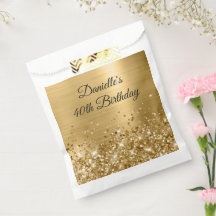 Papel Alumínio Dourado Brilhante Aniversário de 40