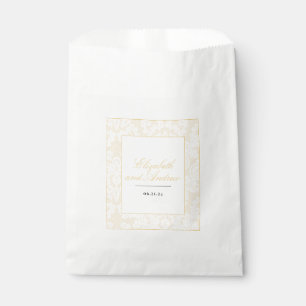 Sacolinha Papel de Casamento de Script Elegante de Luar Pret