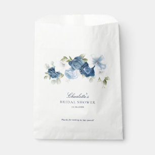 Sacolinha Papel de Chá de panela Floral Azul e Dusty