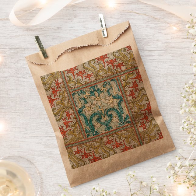 Sacolinha Papel de parede para flores Daffodil chintz art no (Cortado)