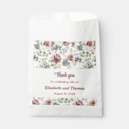 Sacolinha Papel floral romântico venenoso a favor das bolsas