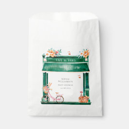 Sacolinha Paris Cafe Boulangerie Watercolor Favor Bag