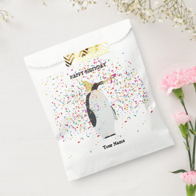 Sacolinha Partida de pinguins - Animais na Festa de aniversá (Selado)