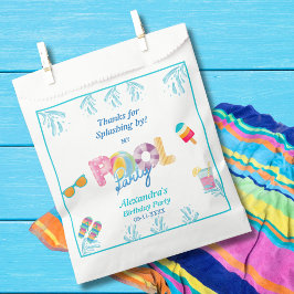 Sacolinha Partido da Piscina das Crianças Coloridas Modernas