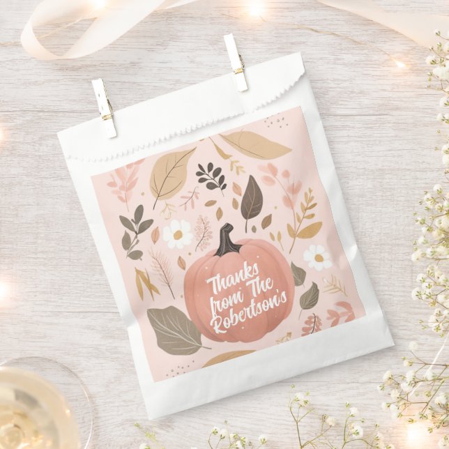 Sacolinha Partido de Ação de Graças bonito Terthy Pumpkin Fo (Cortado)